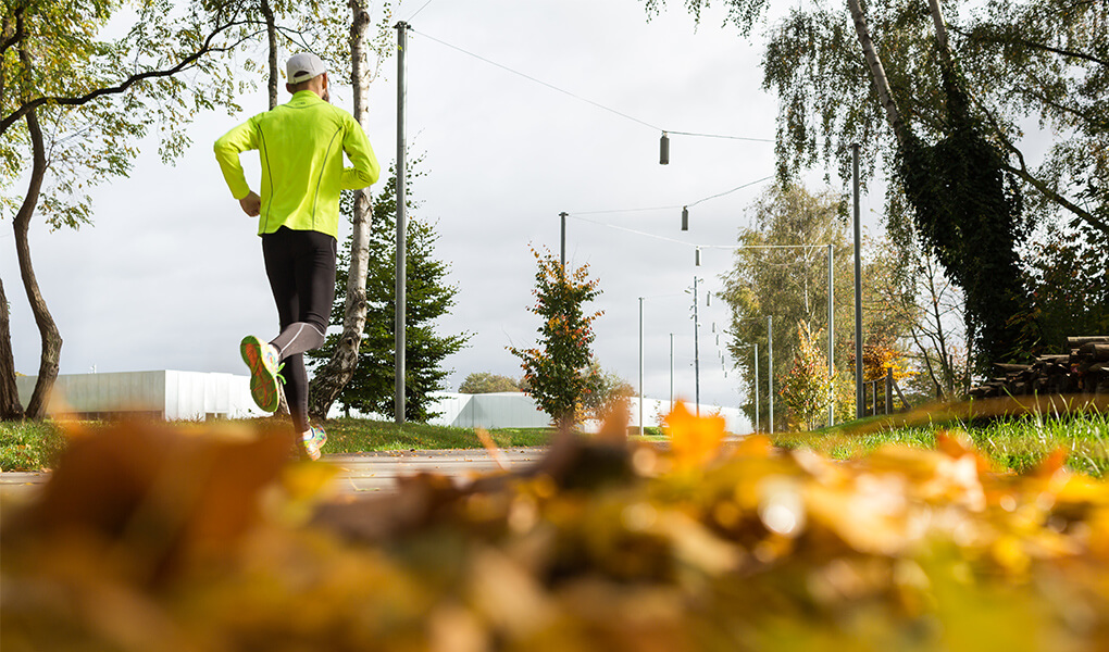 Course à pied dans le Parc paysager du Louvre-Lens