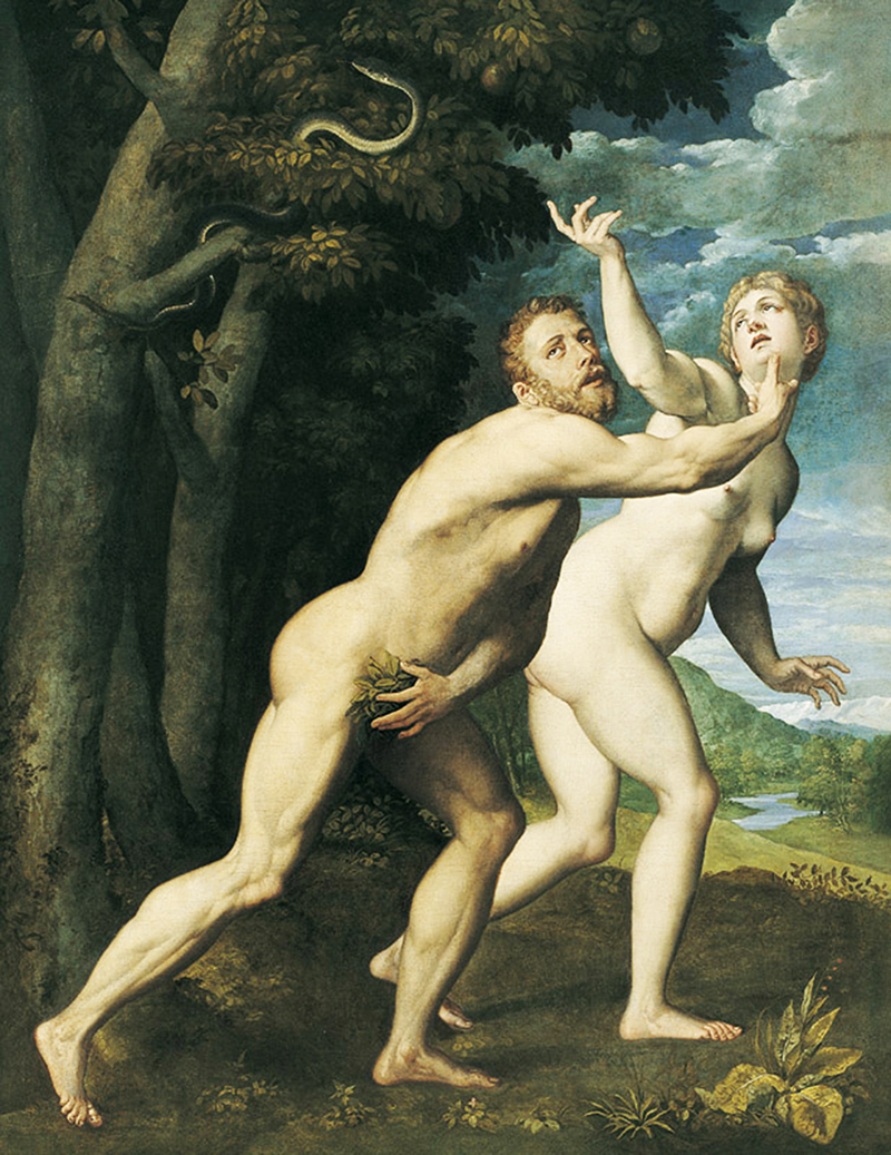 Giuseppe della Porta Salviati, Adam and Eve C. 1526-1550, oil on canvas Toulouse, Musée des Augustins © STC – Mairie de Toulouse