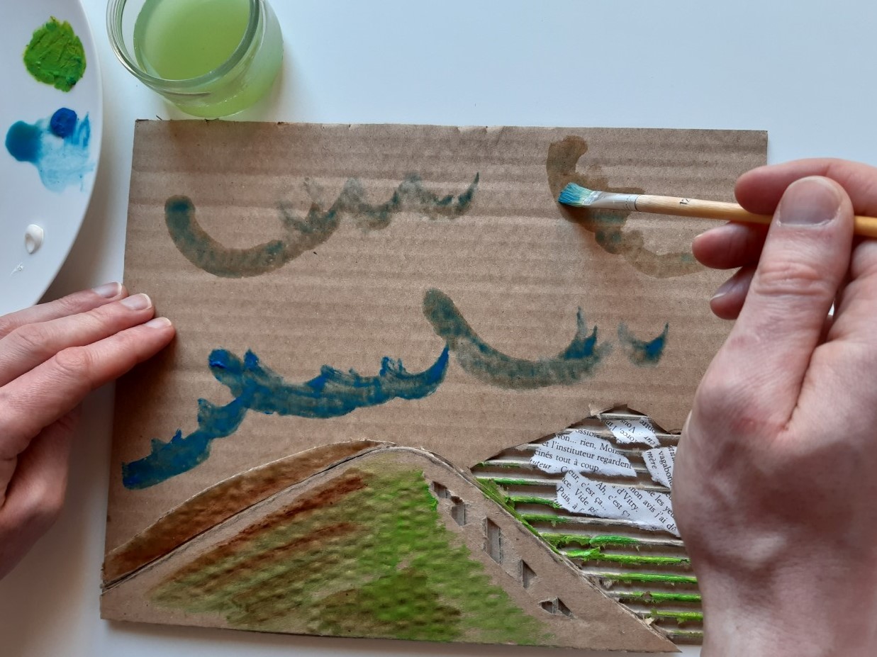 Dessin Qui Sort Du Cadre Facile Paysage de carton - Louvre-Lens