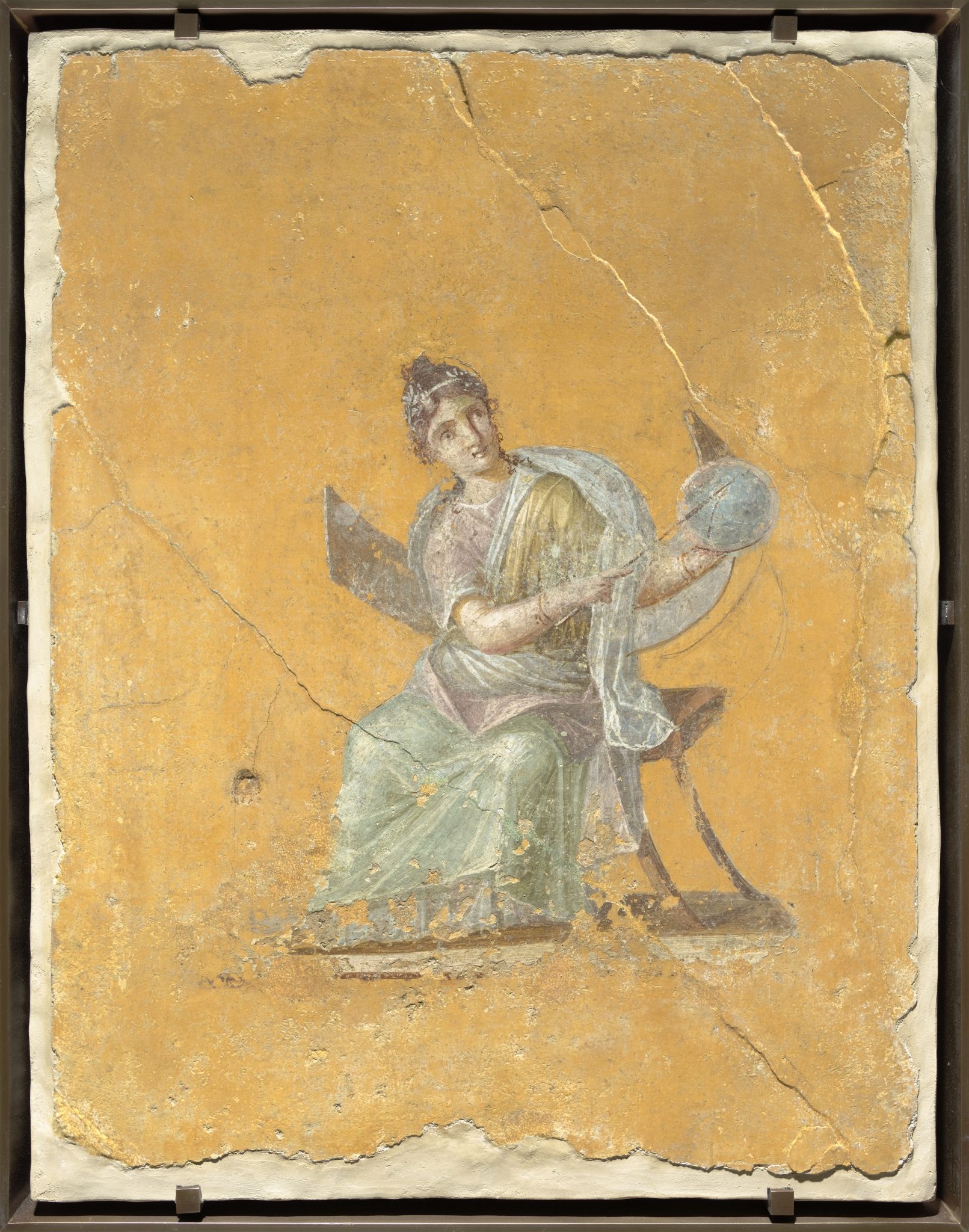 Fragment de peinture murale : Uranie, muse de l’astronomie, peinture murale Paris, musée du Louvre © RMN-Grand Palais (musée du Louvre) / Hervé Lewandowski