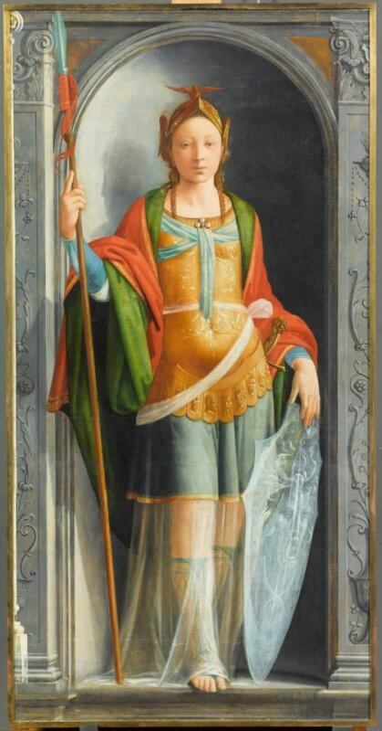 Fra Bartolomeo, La déesse romaine Minerve en armes